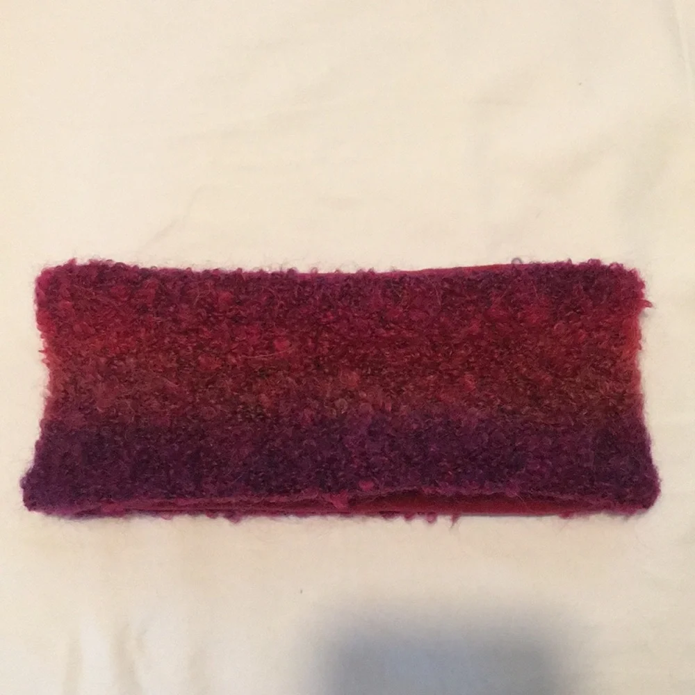 Mohair & fleece ear warmer headband 💕